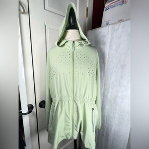 Cali Sport Womens Hoodie Celery Green Long Sleeve Breathable Comfort Hike 2X